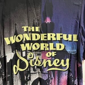 Disney100 Wonderful World of Disney Castle Button Shirt Disneyland NWT Size S